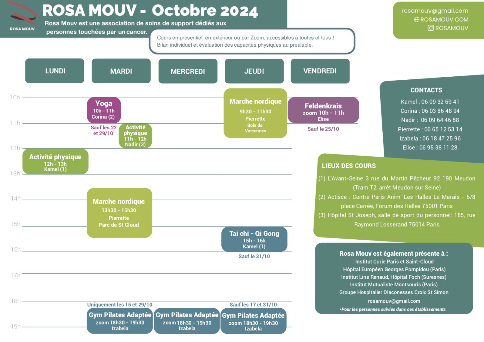 Rosa Mouv Agenda